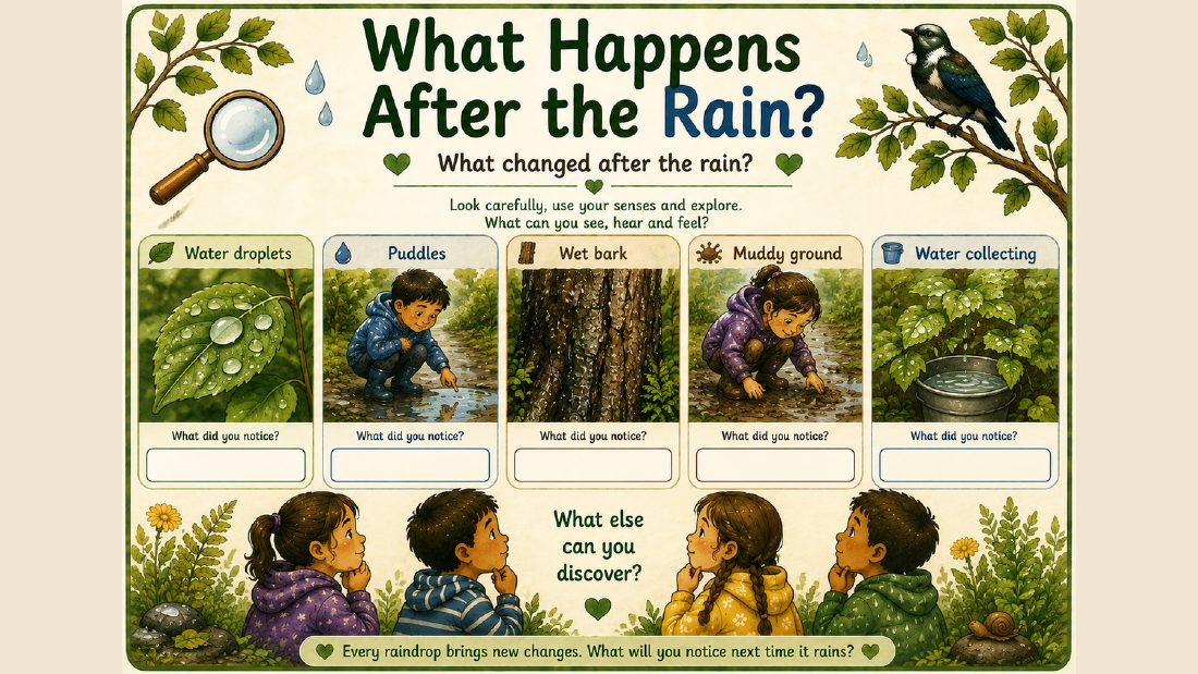 Nature card: What Happens After the Rain?