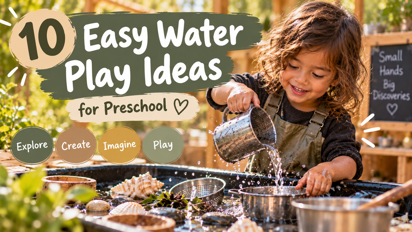10 Easy Water Play Ideas for Preschool YouTube thumbnail by Inspired By Children