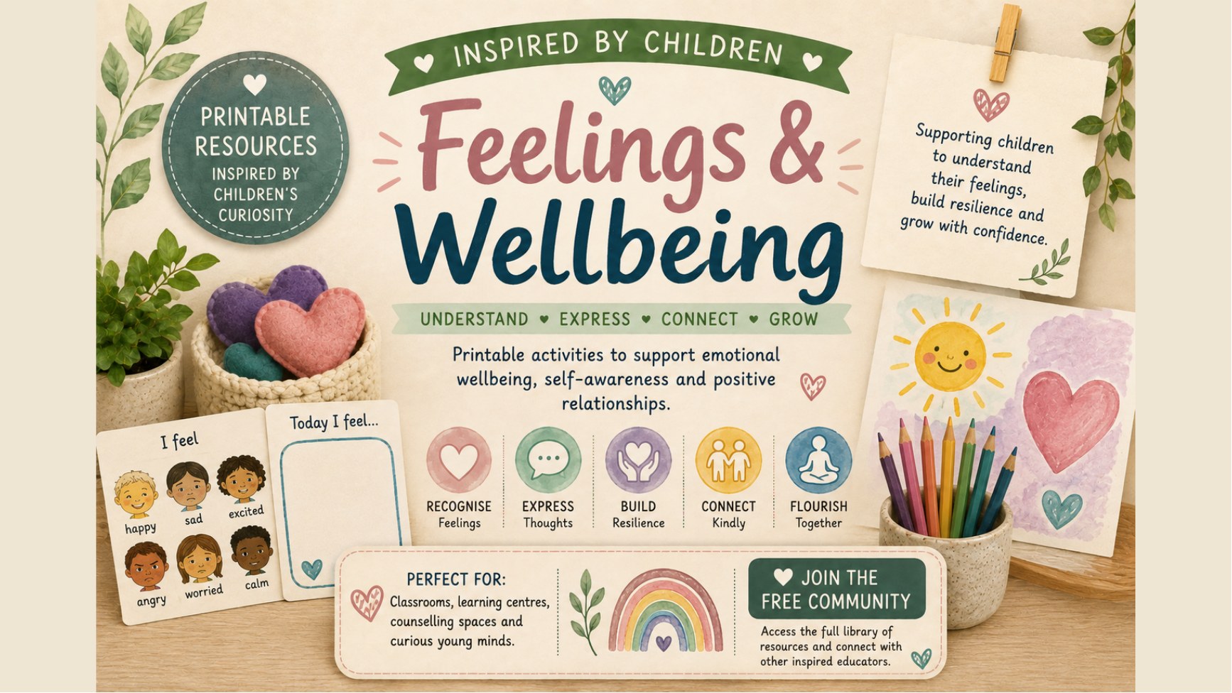 Feelings & Wellbeing printable: What makes you feel brave?